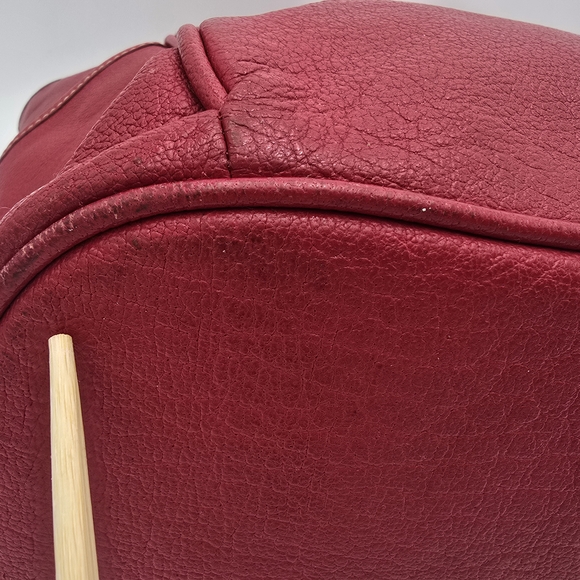 Dooney & Bourke Kristen Red Leather Tote Bag - Picture 11 of 16